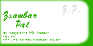 zsombor pal business card